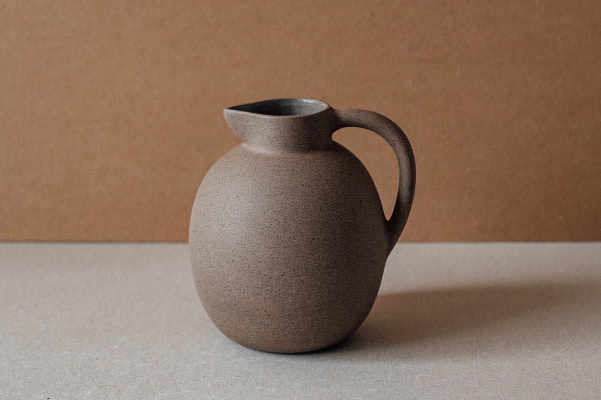 Ball Pitcher in Terracotta Chocolate