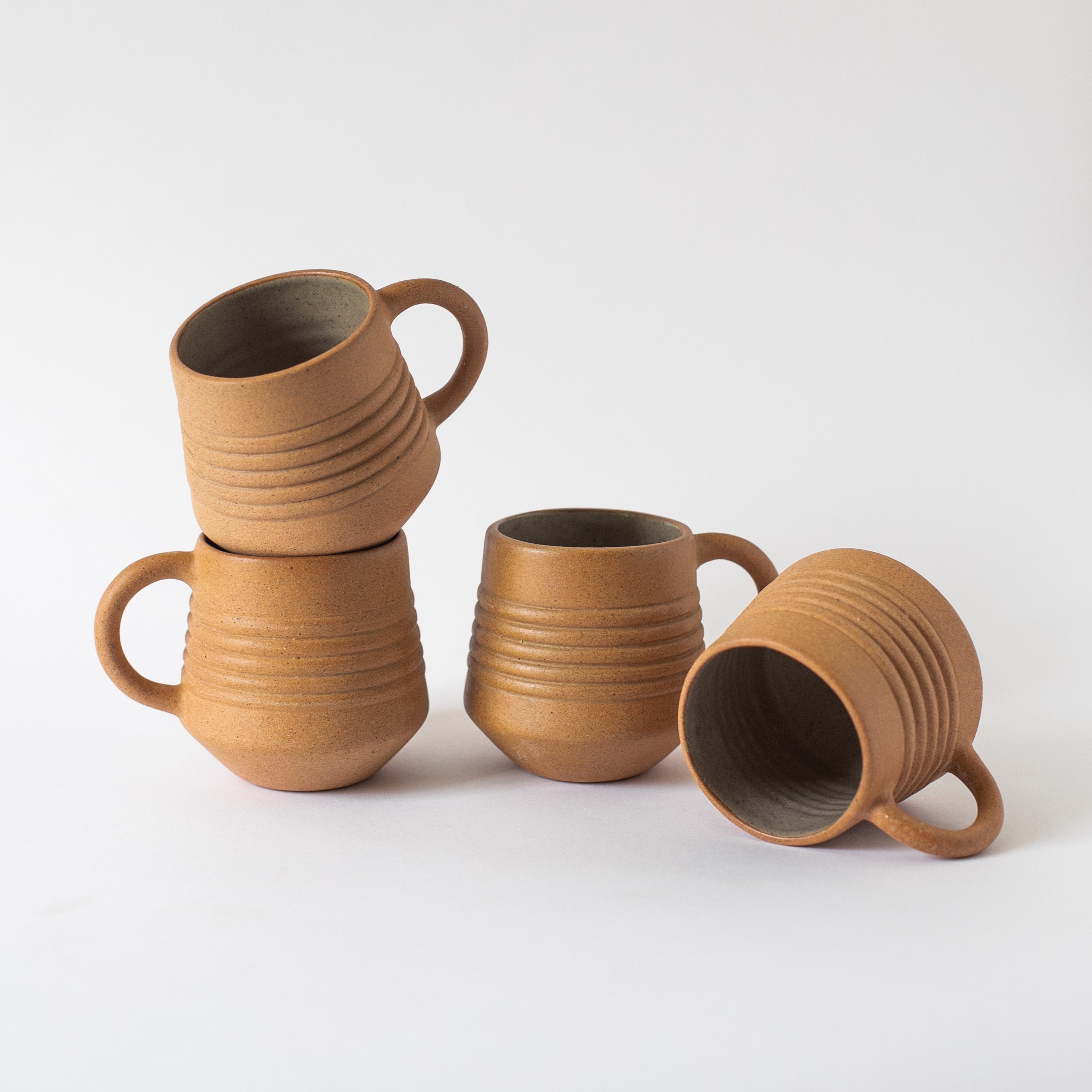 Anillo Mug in Terracotta Chocolate (Set of 4)