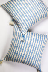 Antigua Pillow in Faded Indigo