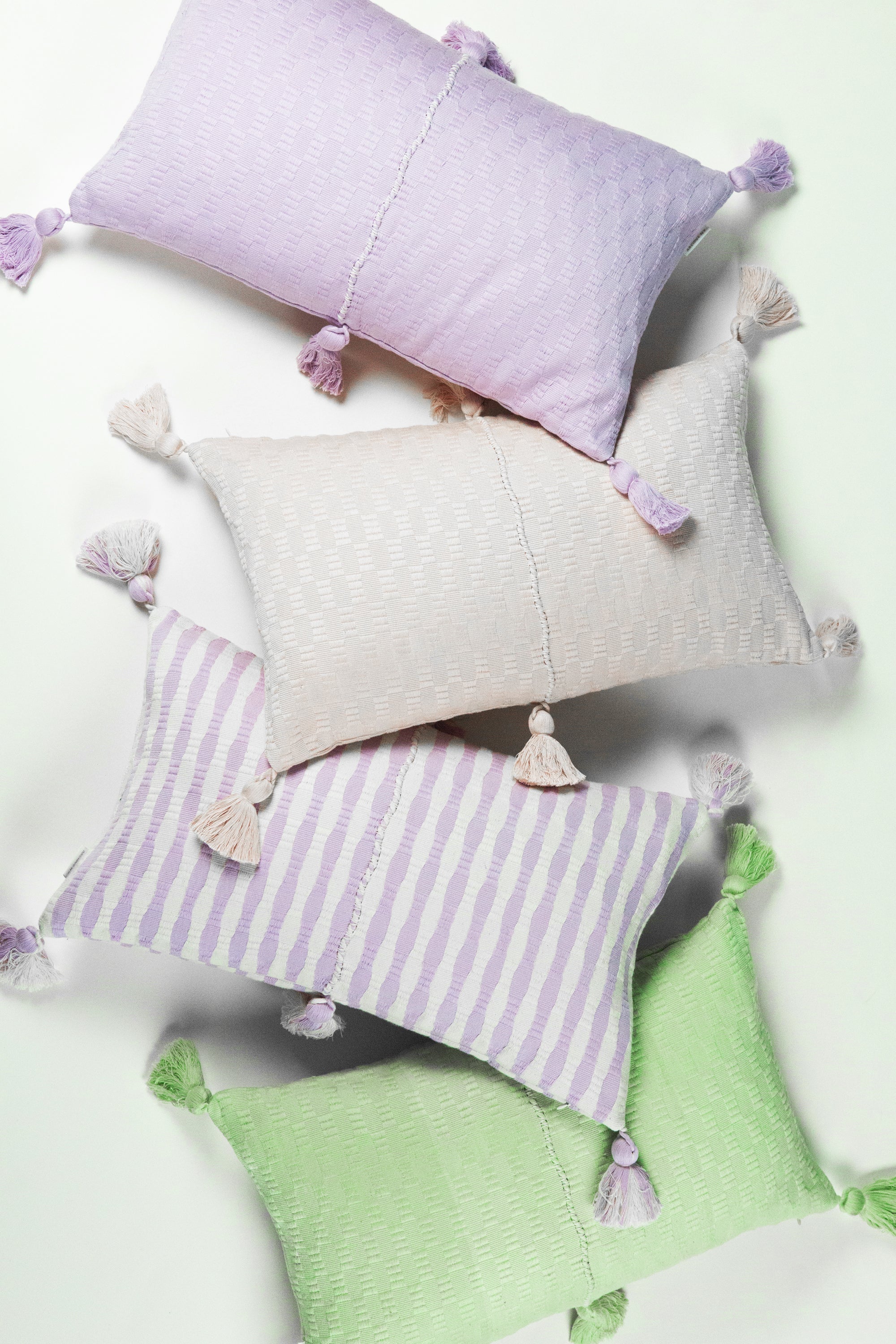 Antigua Pillow in Light Lavender Solid
