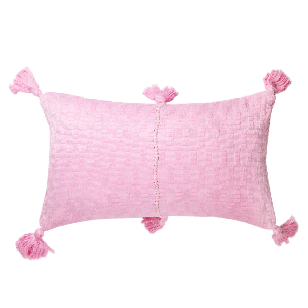 Antigua Pillow in Baby Pink Solid