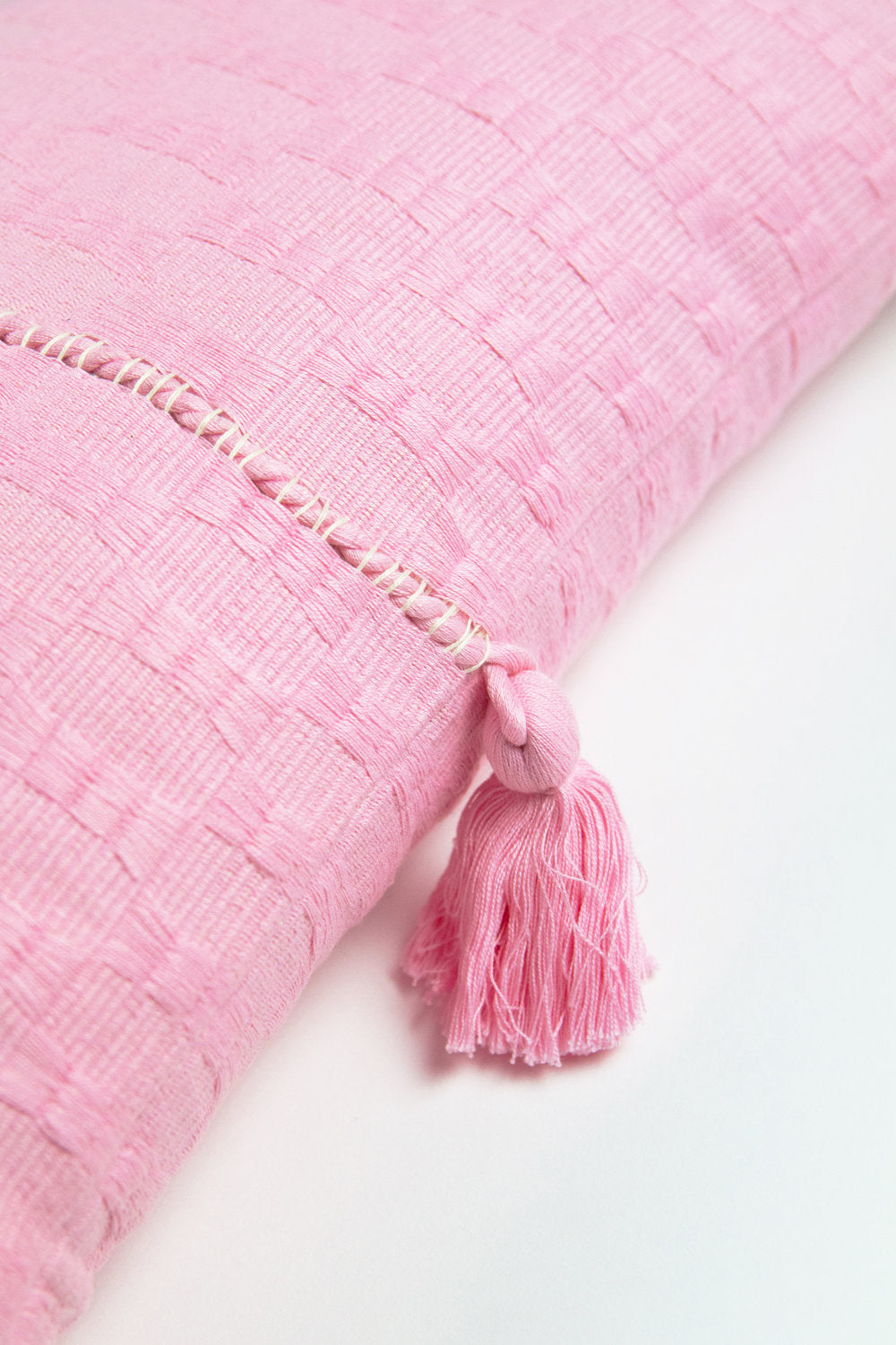 Antigua Pillow in Baby Pink Solid