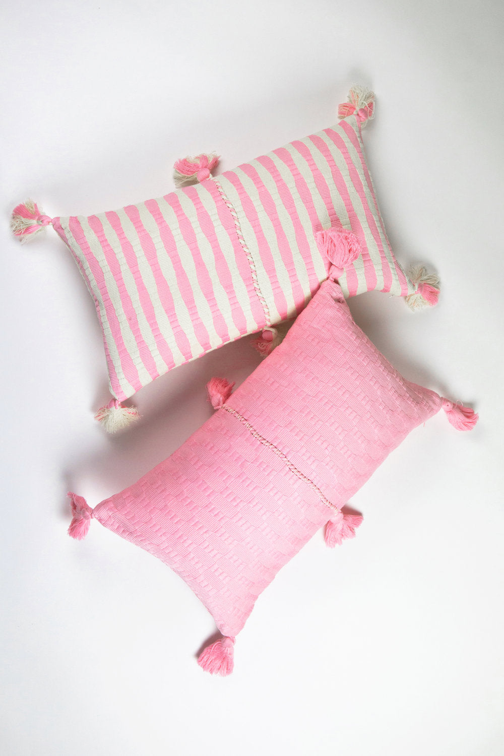Antigua Pillow in Baby Pink Solid