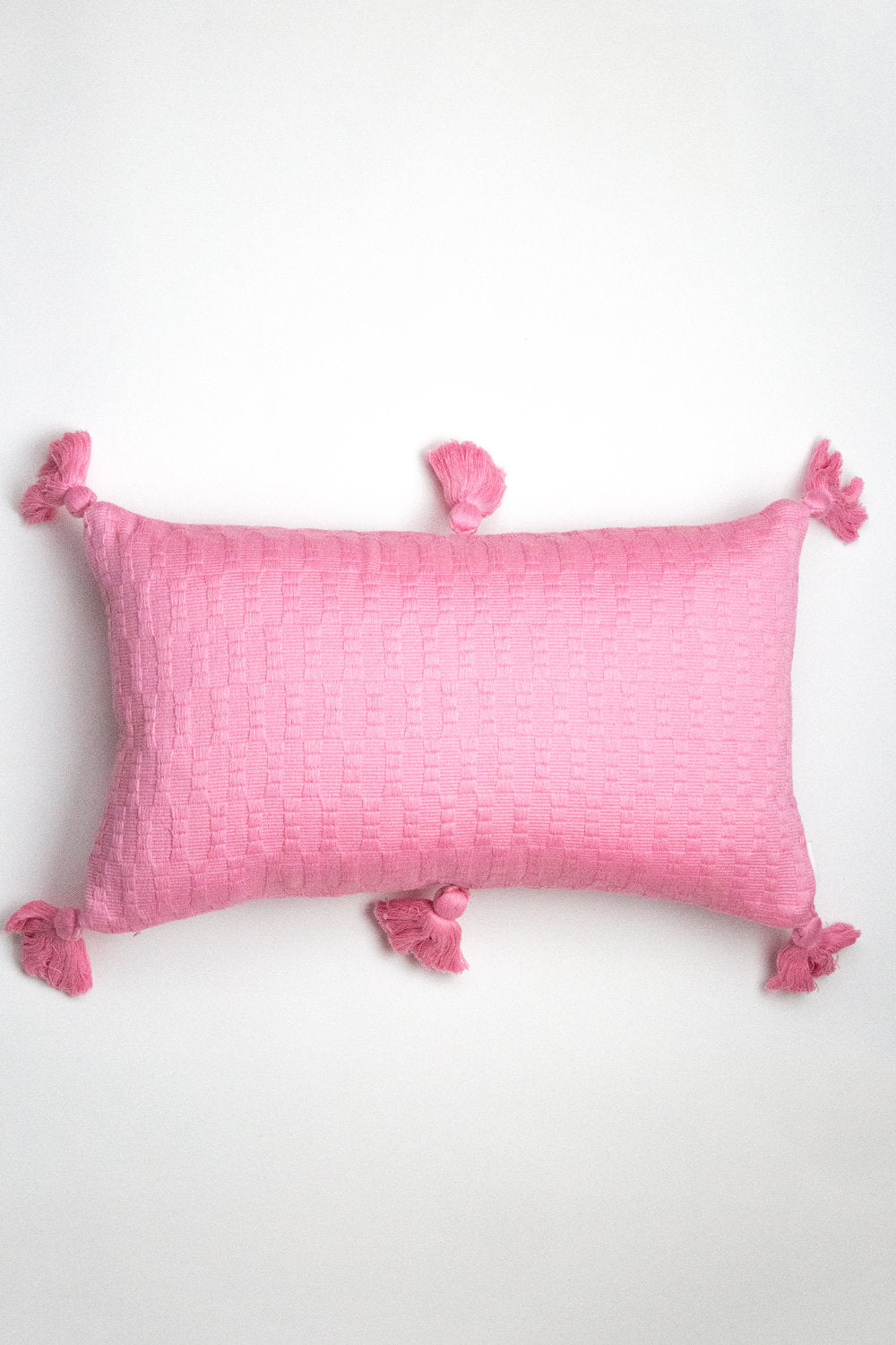 Antigua Pillow in Bubblegum Pink Solid