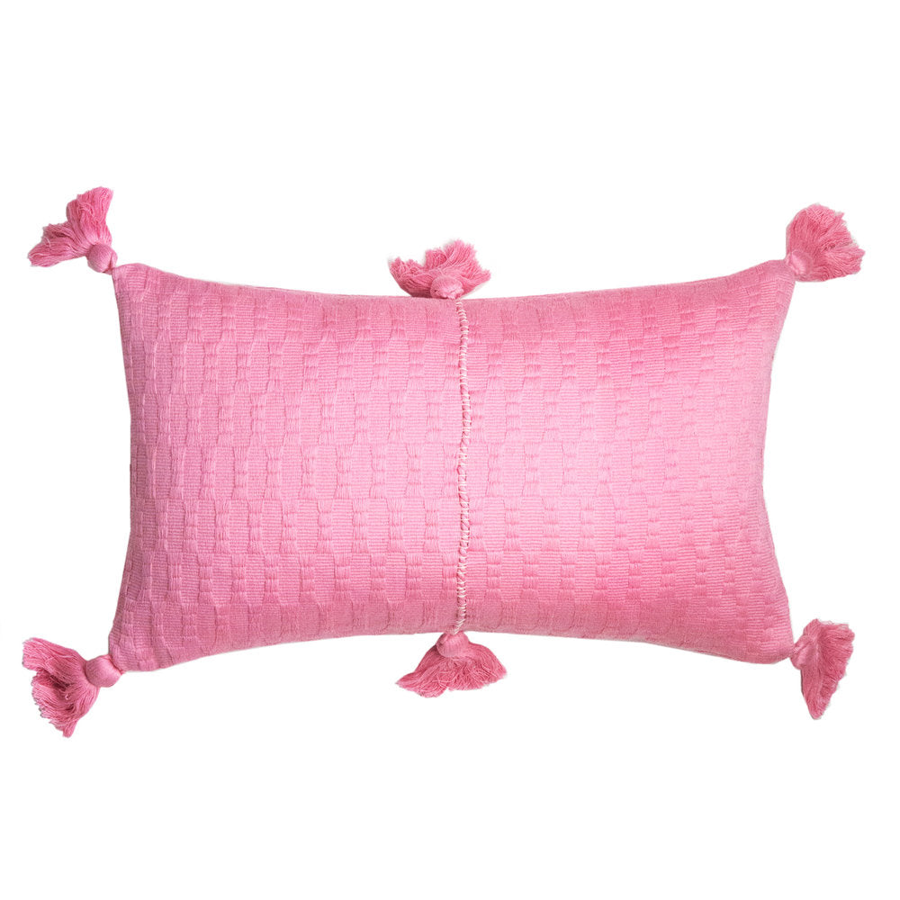 Antigua Pillow in Bubblegum Pink Solid