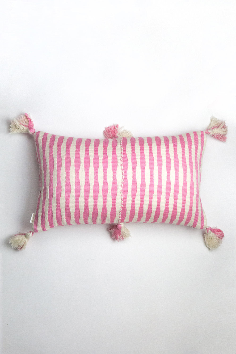 Antigua Pillow in Bubblegum Pink Striped