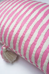 Antigua Pillow in Bubblegum Pink Striped