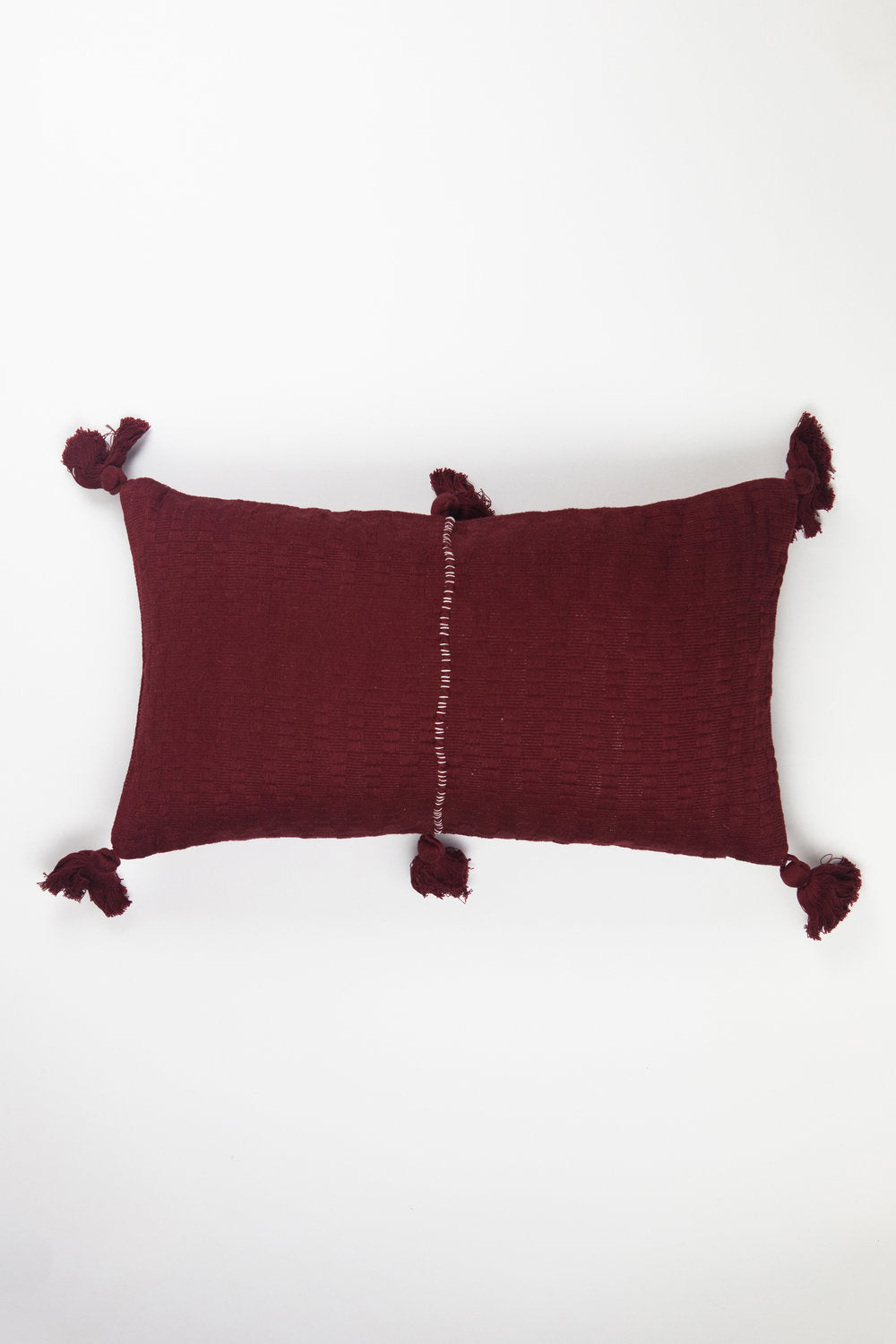 Antigua Pillow in Burgundy Stripe