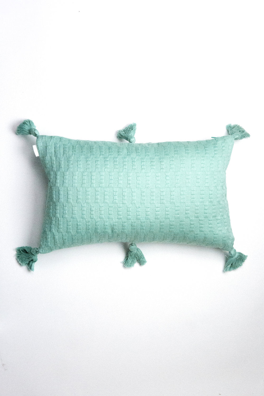 Antigua Pillow in Faded Aqua Solid