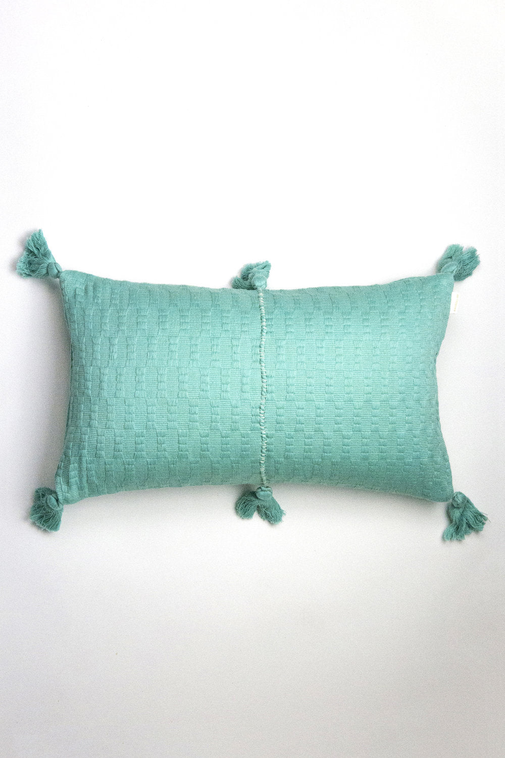 Antigua Pillow in Faded Aqua Solid