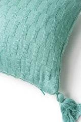 Antigua Pillow in Faded Aqua Striped