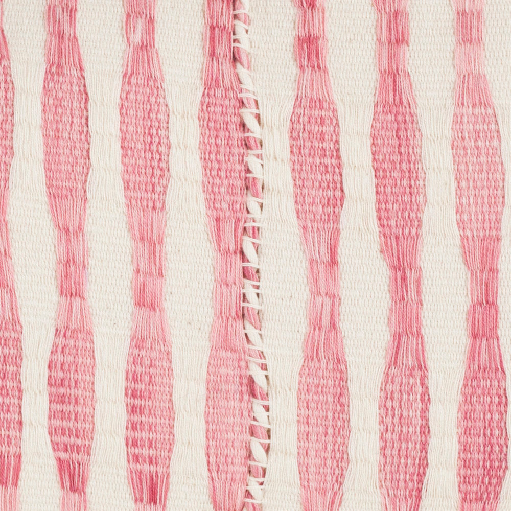 Antigua Pillow in Faded Pink Stripe