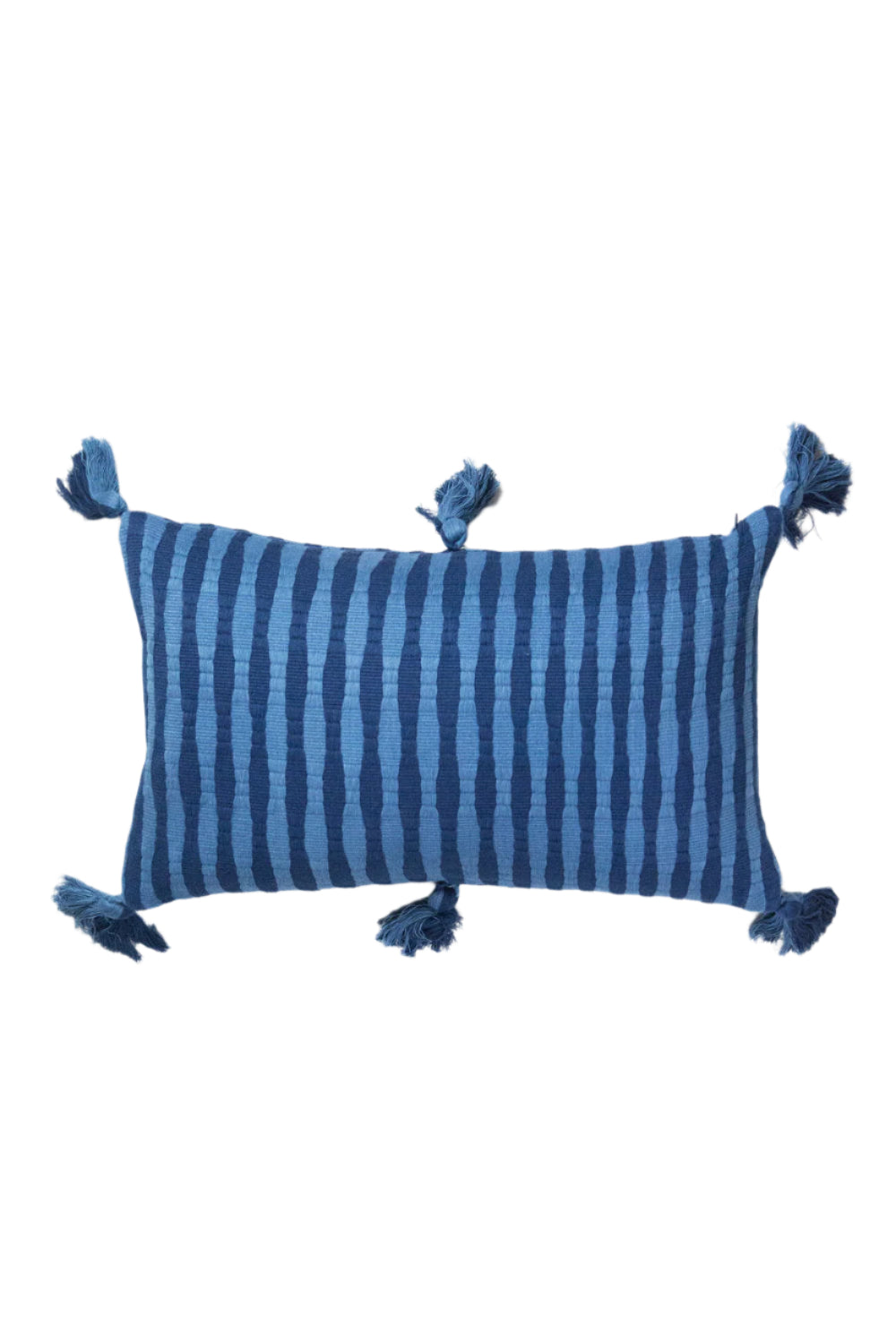 Antigua Pillow - Natural Indigo