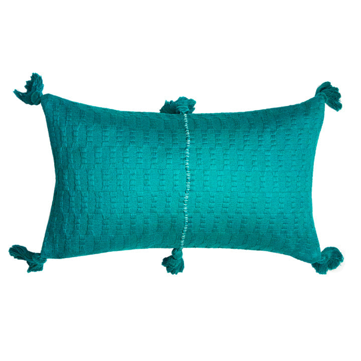 Antigua Pillow in Jade Solid