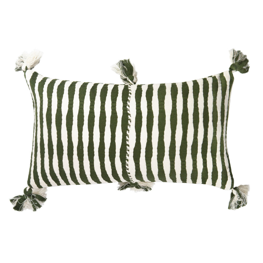 Antigua Pillow in Forest Stripe