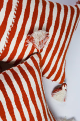 Antigua Pillow - Tomato Red