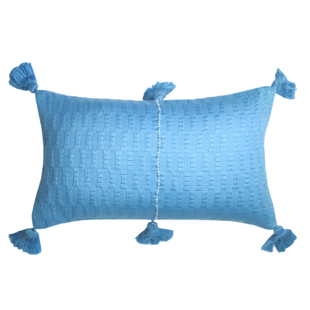 Antigua Pillow in Sky Blue Solid
