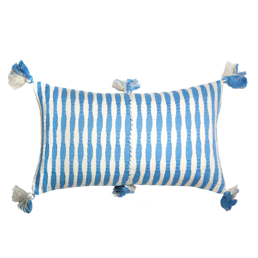 Antigua Pillow in Sky Blue Striped