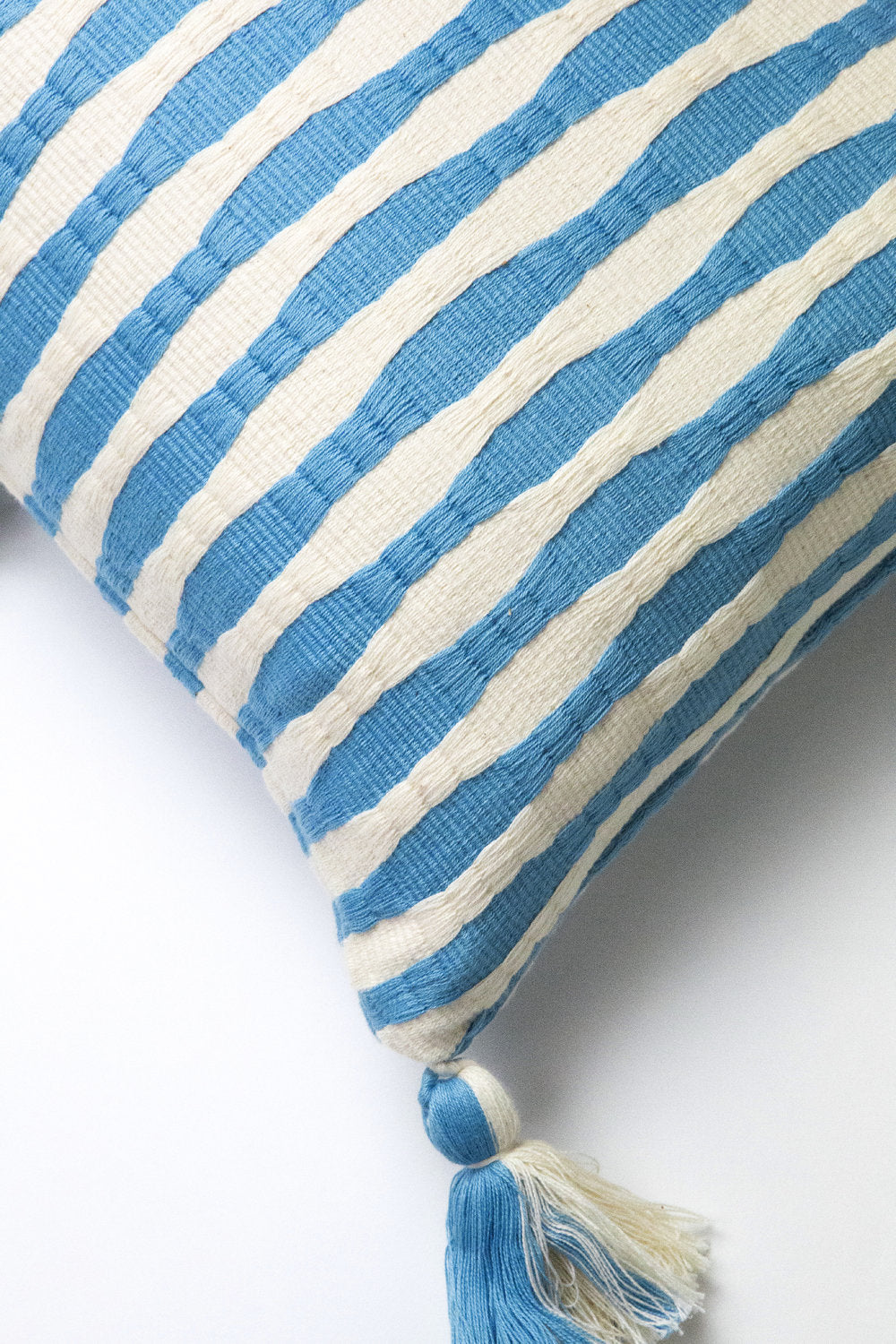 Antigua Pillow in Sky Blue Striped