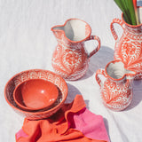 Hand Painted Small Bowl, Coral