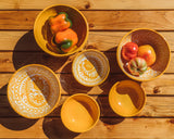 Hand Painted Lebrillo Medium Bowl, Yellow