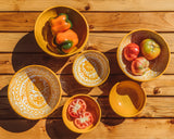 Hand Painted Small Bowl, Yellow