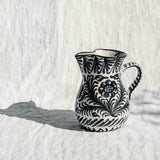 Hand Painted Medium Pitcher, Black