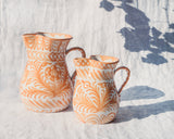 Hand Painted Small Pitcher, Peach