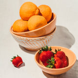 Hand Painted Lebrillo Medium Bowl, Peach
