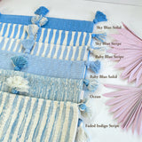 Antigua Pillow in Sky Blue Solid