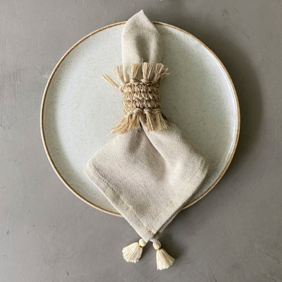 Tallo de Olivo Tassels Napkin (Set of 4)
