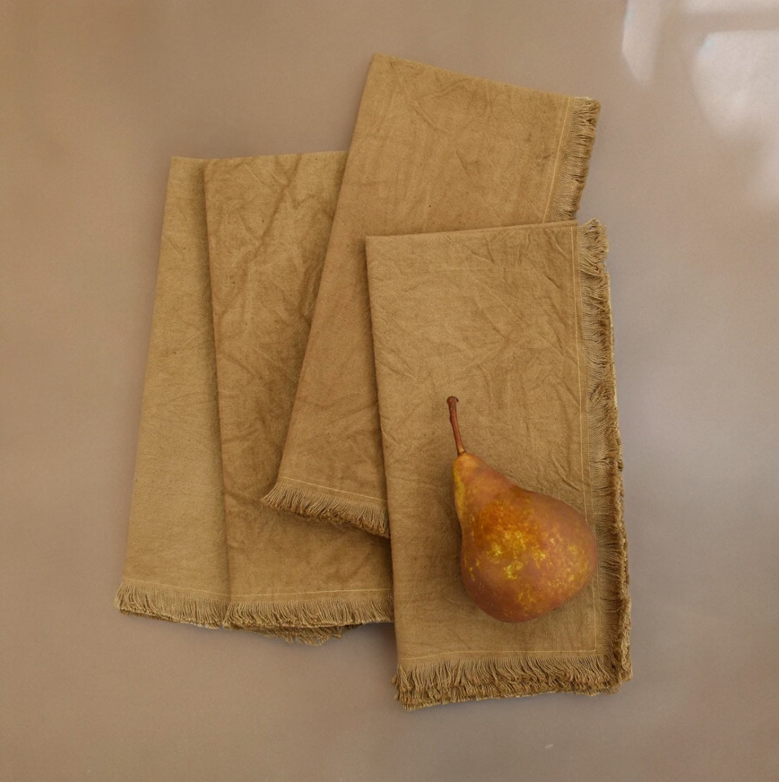 Camel Cotton Napkins (Set of 4)