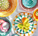 Hand Painted Lebrillo Small Bowl, Green