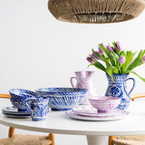 Hand Painted Large Pitcher, Blue