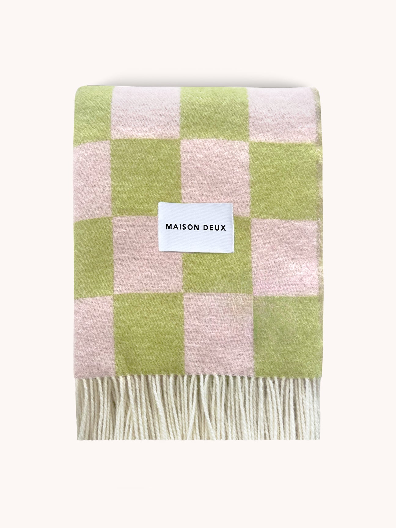 Checkerboard Blanket Kiwi Pink
