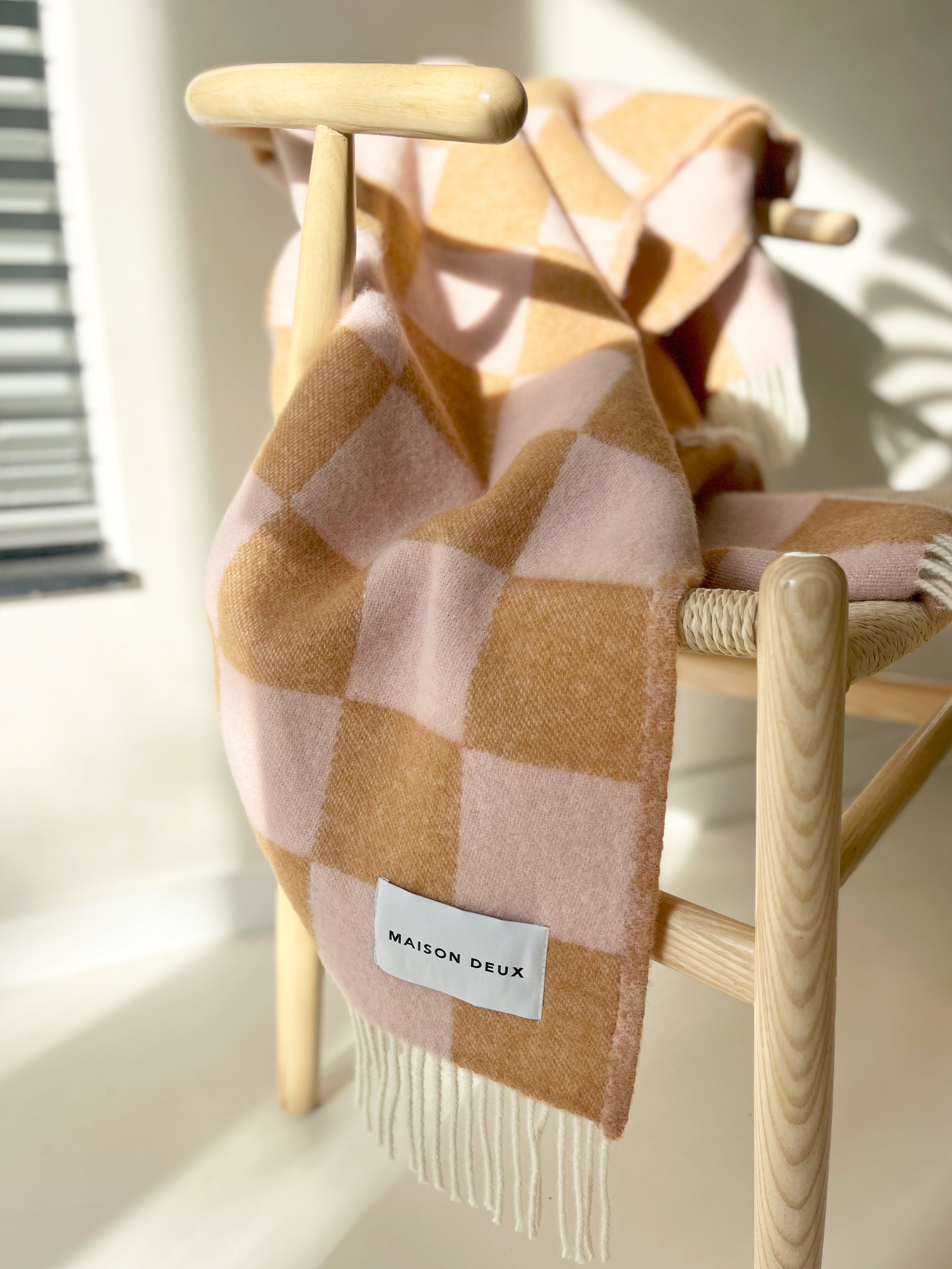 Checkerboard Blanket Terra Pink