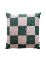 Checkerboard Cushion Green Pink