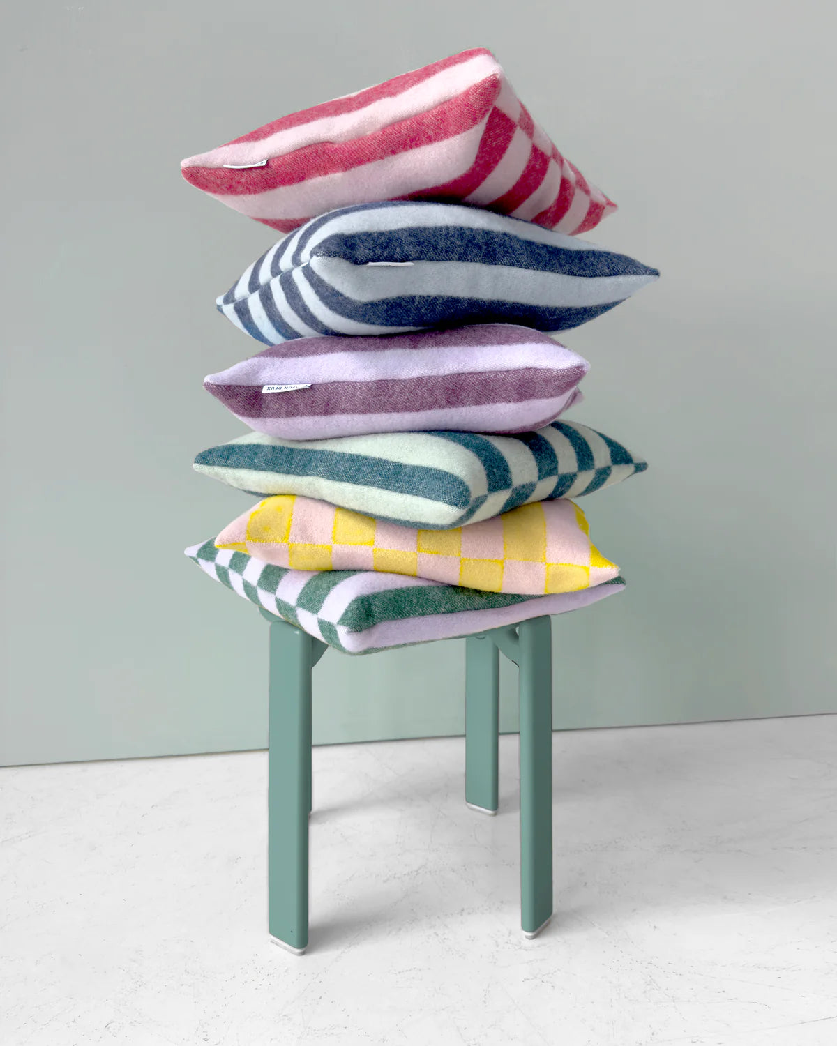 Candy Wrap Cushion Lilac Green