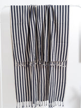 Navy Zebra Towel