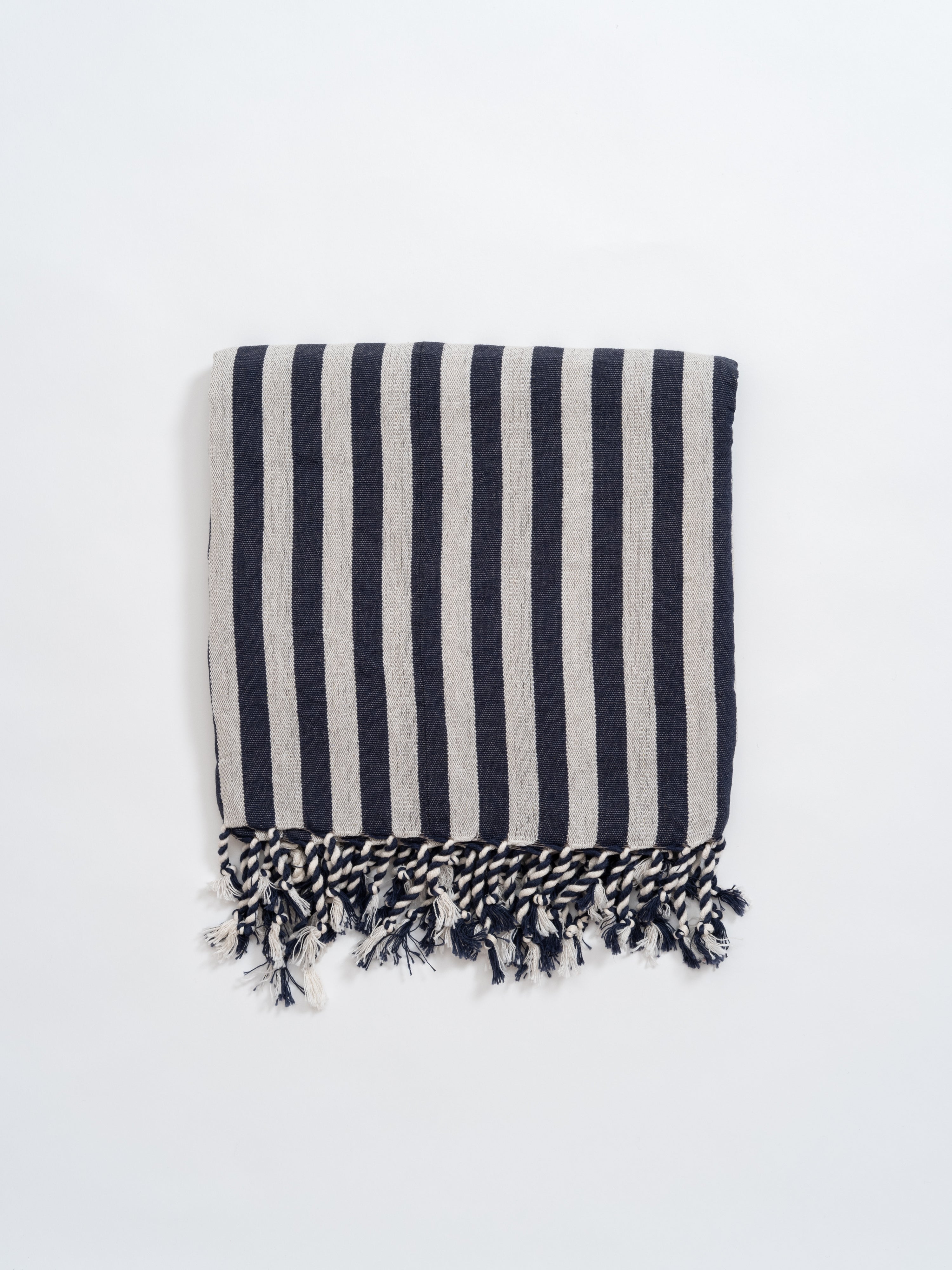 Navy Zebra Towel
