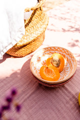Hand Painted Lebrillo Small Bowl, Peach