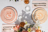 Hand Painted Lebrillo Salad Plate, Coral