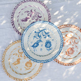 Hand Painted Lebrillo Dinner Plate, Sky Blue