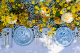 Hand Painted Lebrillo Salad Plate, Sky Blue
