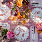 Hand Painted Lebrillo Dinner Plate, Coral