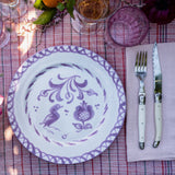 Hand Painted Lebrillo Dinner Plate, Lilac