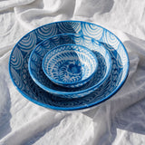 Hand Painted Lebrillo Small Bowl, Sky Blue