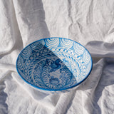 Hand Painted Lebrillo Large Bowl, Sky Blue