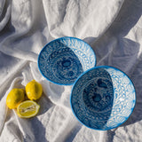 Hand Painted Lebrillo Medium Bowl, Sky Blue