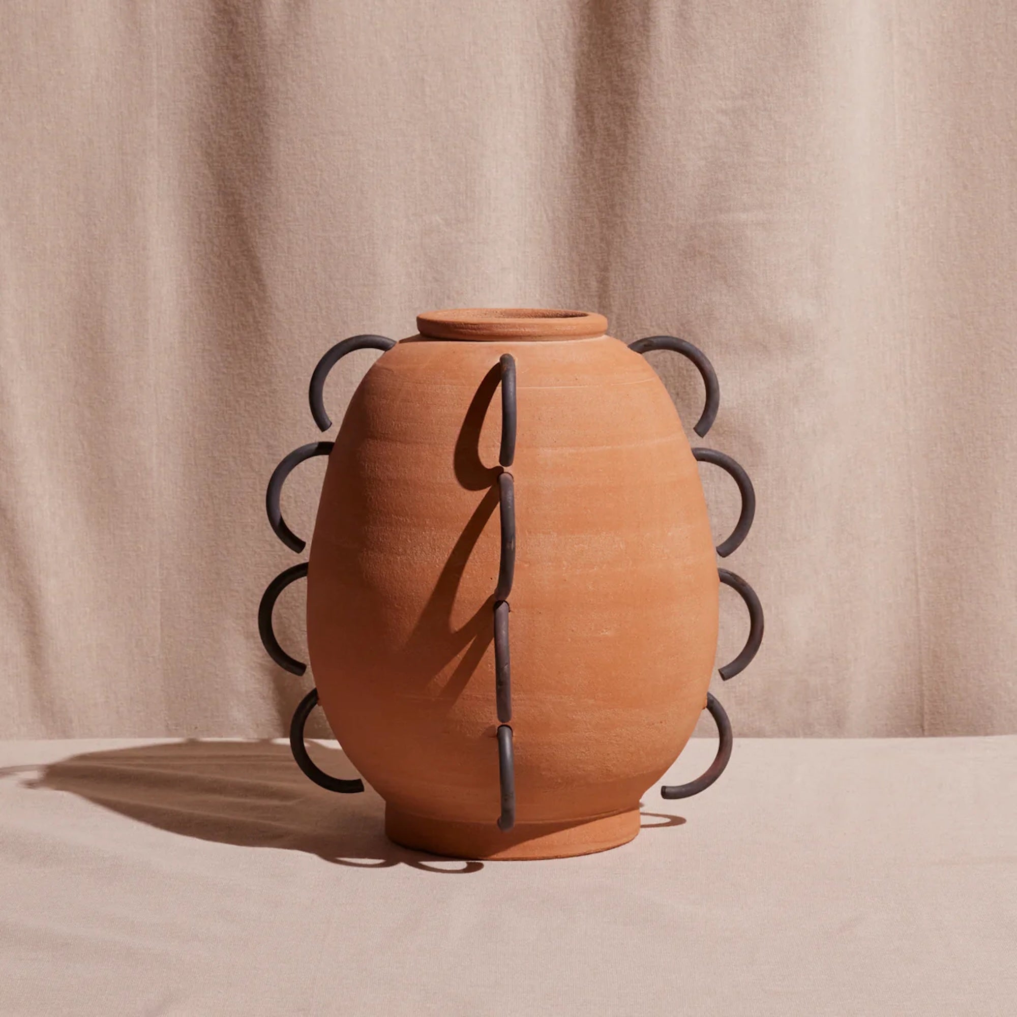 Ella Terracota Scalloped Vessel